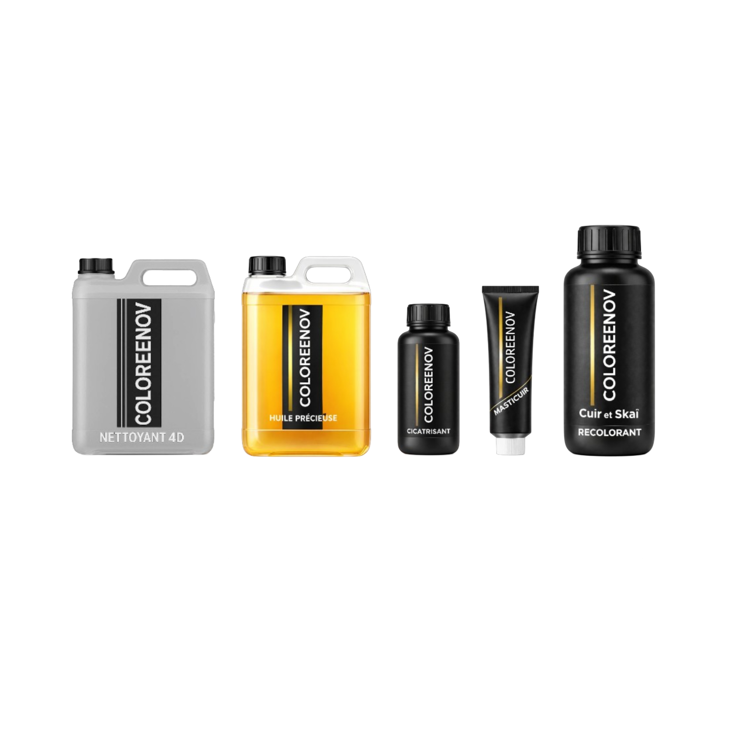 présentation du kit de rénovation du cuir d'ameublement Coloreenov