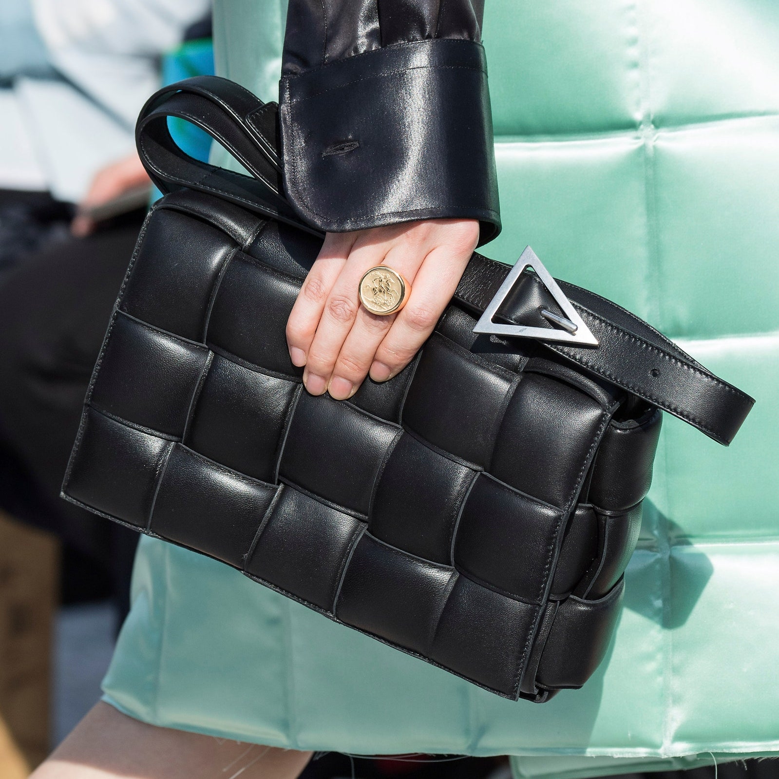 Sac Bottega Veneta en cuir tressé intrecciato